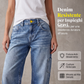 🔥SCONTO DEL 50%! 👖Jeans da donna casual, taglio comodo e gamba dritta