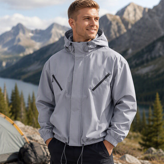 ⏰ Ultimo Giorno di Saldi – SCONTO 50% ✨Giacca antivento con cappuccio da uomo, stile elegante