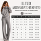 ⏰ Ultimo Giorno di Saldi – SCONTO 50% ✨Set donna maglia collo alto in maglia e pantaloni a gamba larga
