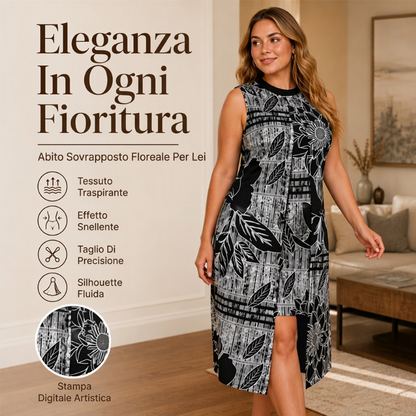 ⏰ Ultimo Giorno di Saldi – SCONTO 50% ✨Elegante vestito donna smanicato effetto 2 pezzi