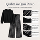 ⏰ Ultimo Giorno di Saldi – SCONTO 50% ✨Completo da donna casual con top a girocollo e pantaloni stampati
