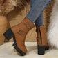 🔥SCONTO DEL 50%! 👢Stivali da donna a polpaccio con tacco grosso e fibbia