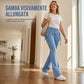🔥SCONTO DEL 50%! 👖Jeans cargo a zampa da donna, slim fit, ad alta elasticità con tasche con patta