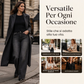 🔥SCONTO DEL 50%! 👖Jeans elasticizzati a gamba larga da donna, a vita alta