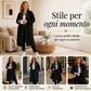 ⏰ Ultimo Giorno di Saldi – SCONTO 50% ✨Giacca con cappuccio da donna casual, lunga e con chiusura lampo