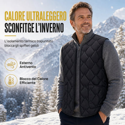 ⏰ Ultimo Giorno di Saldi – SCONTO 50% ✨Gilet invernale da uomo vestibilità larga, minimalista senza maniche in stile moda high street
