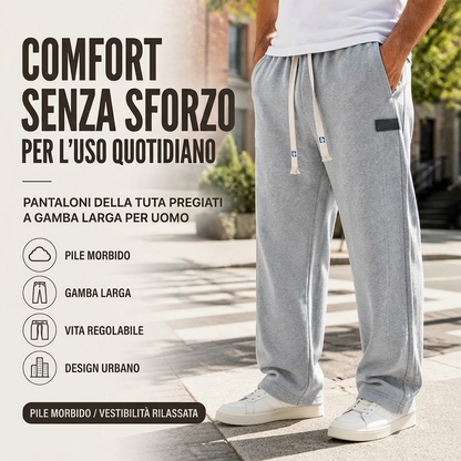 ⏰ Ultimo Giorno di Saldi – SCONTO 50% ✨Pantaloni della tuta casual a gamba larga da uomo con tasche