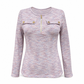 🔥SCONTO DEL 50%! 👚Maglione da donna a maniche lunghe, scollo a V e mezza zip