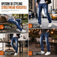 🔥SCONTO DEL 50%! 👖Jeans strappati da uomo elasticizzati e aderenti