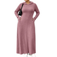 ⏰ Ultimo Giorno di Saldi – SCONTO 50% ✨Abito con cappuccio in maglia a coste casual da donna