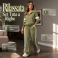 ⏰ Ultimo Giorno di Saldi – SCONTO 50% ✨Set donna composto da felpa casual e pantaloni a gamba larga