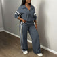 ⏰ Ultimo Giorno di Saldi – SCONTO 50% ✨Set donna composto da felpa casual e pantaloni a gamba larga