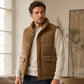 ⏰ Ultimo Giorno di Saldi – SCONTO 50% ✨Gilet Imbottito in Velluto a Coste Rinforzato da Uomo