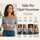 🔥SCONTO DEL 50%! 👚Maglione corto a trama da donna, con scollo sulle spalle