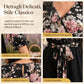 ⏰ Ultimo Giorno di Saldi – SCONTO 50% ✨Tuta jumpsuit elegante con stampa floreale, avvolgente, scollo a V, gamba larga, cintura in vita e maniche a 3/4 con volant
