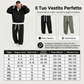 ⏰ Ultimo Giorno di Saldi – SCONTO 50% ✨Set casual da uomo con felpa mezza zip con cappuccio e pantaloni a gamba larga