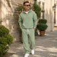 ⏰ Ultimo Giorno di Saldi – SCONTO 50% ✨Set casual da uomo con felpa mezza zip con cappuccio e pantaloni a gamba larga