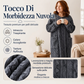 Maglia da notte lunga in peluche calda per donna