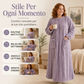 Maglia da notte lunga in peluche calda per donna