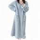 Maglia da notte lunga in peluche calda per donna