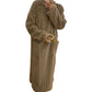 Maglia da notte lunga in peluche calda per donna