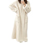 Maglia da notte lunga in peluche calda per donna