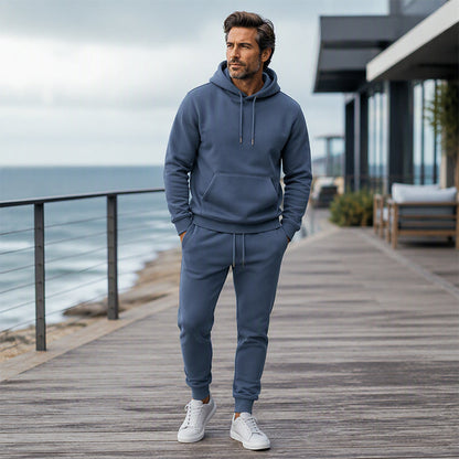 ⏰ Ultimo Giorno di Saldi – SCONTO 50% ✨Set tuta due pezzi da uomo con felpa con cappuccio e pantaloni della tuta