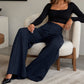 🔥SCONTO DEL 50%! 👖Pantaloni femminili casual a vita alta e gamba larga