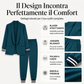 Set da donna composto da blazer aperto e pantaloni
