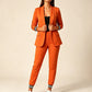 Set da donna composto da blazer aperto e pantaloni