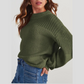 🔥SCONTO DEL 50%! 👚Maglione lavorato a maglia a maniche lunghe da donna con taglio comodo