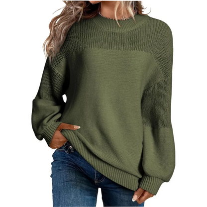 🔥SCONTO DEL 50%! 👚Maglione lavorato a maglia a maniche lunghe da donna con taglio comodo