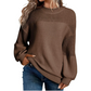 🔥SCONTO DEL 50%! 👚Maglione lavorato a maglia a maniche lunghe da donna con taglio comodo