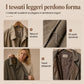 Cappotto da donna autunnale invernale casual a maniche lunghe con chiusura monopetto