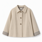 Cappotto da donna autunnale invernale casual a maniche lunghe con chiusura monopetto