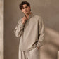 ⏰ Ultimo Giorno di Saldi – SCONTO 50% ✨Maglione pullover da uomo in denim con chiusura zip a 1/4