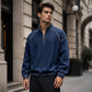 ⏰ Ultimo Giorno di Saldi – SCONTO 50% ✨Maglione pullover da uomo in denim con chiusura zip a 1/4