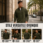 ⏰ Ultimo Giorno di Saldi – SCONTO 50% ✨Maglione pullover da uomo in denim con chiusura zip a 1/4