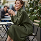 ⏰ Ultimo Giorno di Saldi – SCONTO 50% ✨Abito casual da donna in finta pelle scamosciata tinta unita