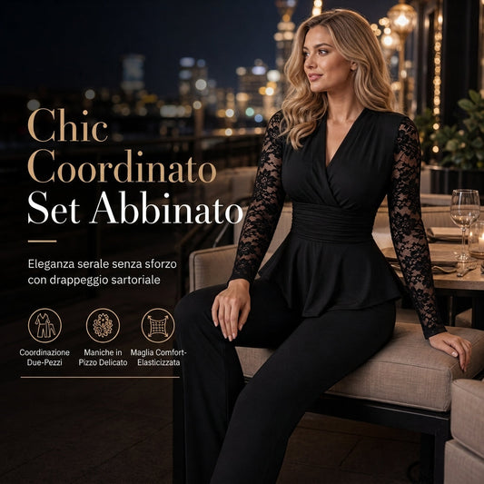 ⏰ Ultimo Giorno di Saldi – SCONTO 50% ✨Completo pantalone due pezzi elegante da donna
