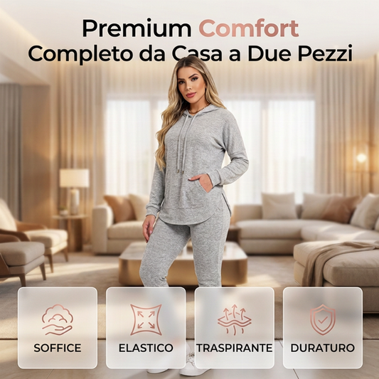 ⏰ Ultimo Giorno di Saldi – SCONTO 50% ✨Completo Tuta Casual da Donna in Tinta Unita, 2 Pezzi
