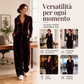 ⏰ Ultimo Giorno di Saldi – SCONTO 50% ✨Tuta elegante in velluto da donna con colletto standing