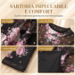 🔥SCONTO DEL 50%! 👗Set da 2 abiti da donna, composto da abito midi aderente a maniche lunghe con stampa a catena in rete e abitino interno