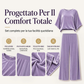 Set da donna con top di velluto a maniche corte e pantaloni a gamba larga