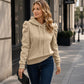 🔥SCONTO DEL 50%! 👚Felpa con cappuccio da donna casual chic con maniche a sbuffo
