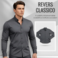 📢📢 SCONTO DEL 50%! ⏰ Camicie maschili monocolore con collo a revers e maniche lunghe