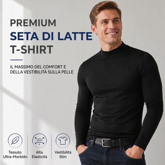⏰  Sconto del 50% di cambio stagione – qualità a metà prezzo! ✨Maglia da uomo a collo alto slim fit
