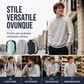 Felpa da uomo con colorblock e vestibilità ampia