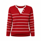 ⏰  Sconto del 50% di cambio stagione – qualità a metà prezzo! ✨Comodo maglione in maglia scollato a V a due pezzi con finiture a bottoni