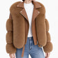 ⏰  Sconto del 50% di cambio stagione – qualità a metà prezzo! ✨Cappotto corto in pelliccia sintetica invernale da donna